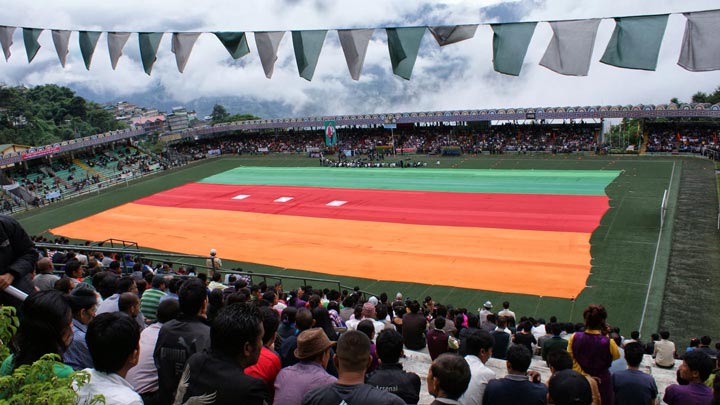 Flag on field